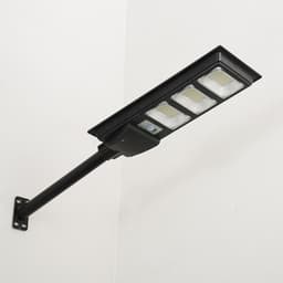 Lampa solara stradala, cu telecomanda, senzor de miscare si lumina, suport prindere, 144 LED-uri, IP65, ABS, 8AH, 150W, temperatura culoare 6500K, 49.5x18.8x5 cm, F6006-150w, autonomie 10-12 ore, negru 2