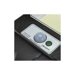 Lampa solara stradala, cu telecomanda, senzor de miscare si lumina, suport prindere, 144 LED-uri, IP65, ABS, 8AH, 150W, temperatura culoare 6500K, 49.5x18.8x5 cm, F6006-150w, autonomie 10-12 ore, negru 6