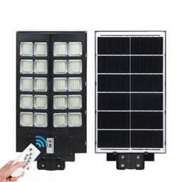 Lampa solara stradala, cu telecomanda, senzor de miscare si lumina, suport prindere, 800 LED-uri, IP65, ABS, 25AH, 500W, temperatura culoare 6500K, 67.6x34.8x7.2 cm, autonomie 10-12 ore, negru 2