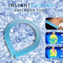 Dispozitiv De Racorire Tip Guler,, Pentru Scaderea Temperaturii Corpului, Cu Racire Rapida, Reutilizabil, Non-Toxic, TPU, Diametru de 120 mm 5