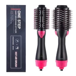Perie Electrica de Par Fixa,, pentru Volum, Ceramica, 3 Setari de Temperatura, 1000W, pentru Toate Tipurile de Par, Negru-Roz 7