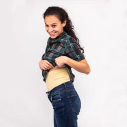 Lenjerie Modelatoare Postpartum,, cu Talie Inalta, Control al Burții, Compresie Mare, Insertii din Silicon pentru Sustinere, Nude, M/L 2
