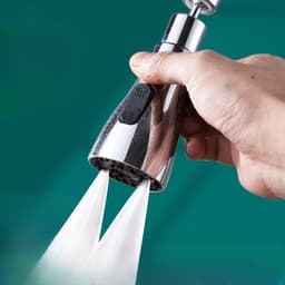 Extensie Robinet Bucatarie,, Universal, 3 Moduri de Curgere Apa, Otel Inoxidabil, Rotire 360 de Grade, Cap Pivotant, Adaptor Baterie Bucatarie, 9.7x5.1 cm, Gri 4