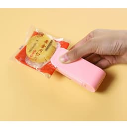 Mini Aparat de Sigilat Pungi cu Baterii,, Etansare prin Caldura, Spate Magnetic, Portabil, 9.7x3 cm, Roz 4