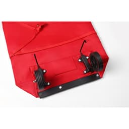 Geanta Pliabila,, 2 in 1, Carucior cu Roti, pentru Cumparaturi, 19 l, Rosu, Plastic, 39 x 46 x 12 cm 3