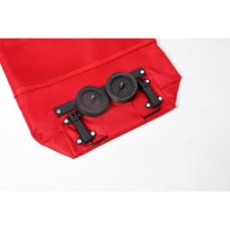 Geanta Pliabila,, 2 in 1, Carucior cu Roti, pentru Cumparaturi, 19 l, Rosu, Plastic, 39 x 46 x 12 cm 5