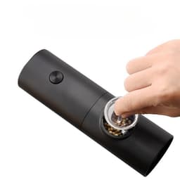 Rasnita Electrica pentru Cafea si Condimente,, Cutit de Macinare din Otel Inoxidabil, Incarcare cu Baterii, Optiuni Diferite de Macinare, Usor de Manevrat, 18x5.5cm, Negru 7