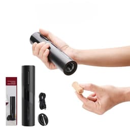 Set Tirbuson Electric din 5 piese,, Deschizator Electric, cu Baterii, Multifunctional, 23x14cm, Negru 3