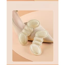 Set 2 Branturi cu Pernute pentru Calcai,, Suport Interior pentru Incaltaminte, Marime Universala, Aderent pe Piele, Crem 3