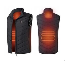 Vesta Inteligenta Incalzita,, Unisex, 2 Zone de Incalzire, Umplutura Bumbac, 3 Trepte de Temperatura, Incarcare USB, Negru, sub 45 kg, Marime S 6
