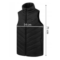 Vesta Inteligenta Incalzita,, Unisex, 2 Zone de Incalzire, Umplutura Bumbac, 3 Trepte de Temperatura, Incarcare USB, Negru, sub 45 kg, Marime S 7