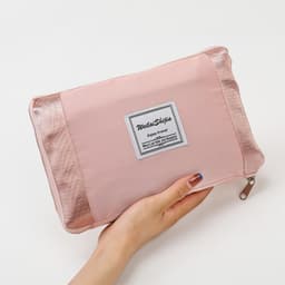 Geanta Pliabila,, pentru Voiaj, Buzunare Multiple, de Mana, Impermeabila, Material Textil, Capacitate 8 Kg, Dimensiune Deschisa 42x28x10 cm, Roz 2