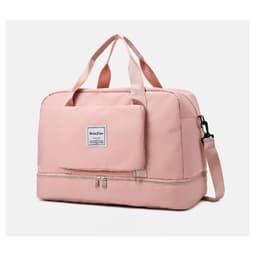 Geanta Pliabila,, pentru Voiaj, Buzunare Multiple, de Mana, Impermeabila, Material Textil, Capacitate 8 Kg, Dimensiune Deschisa 42x28x10 cm, Roz 10