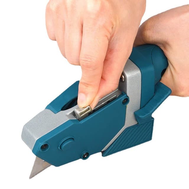 Instrument Manual pentru Bricolaj,, Ruleta Incorporata, Taiere Gips si Carton, 23x7 cm, Albastru