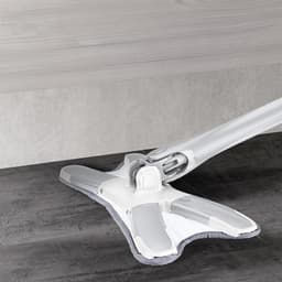 Mop Plat,, cu Sistem de Stoarcere, 2 Lavete Incluse, Lungime Telescopica 140 cm, Argintiu 2