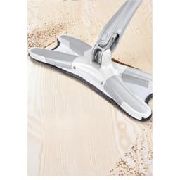 Mop Plat,, cu Sistem de Stoarcere, 4 Lavete Incluse, Lungime Telescopica 140 cm, Argintiu 5
