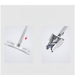 Set Mop Plat + Galeata,, cu Sistem de Stoargere, Lungime Telescopica 140 cm, Argintiu/Galben 14
