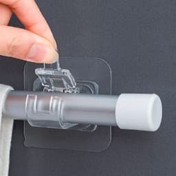 Set 2 Carlige Adezive Transparente,, Rezistente la Apa, 5 kg, Plastic, 6x6x4 cm 2
