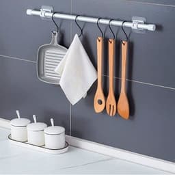 Set 2 Carlige Adezive Transparente,, Rezistente la Apa, 5 kg, Plastic, 6x6x4 cm 5