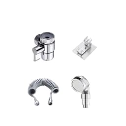 Set Extensie de Dus,, pentru Baterie Baie sau Bucatarie, 4 Piese, Filtru de Ioni Negativi, Furtun Flexibil de 1.5 Metri, Argintiu 4