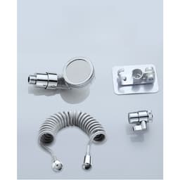 Set Extensie de Dus,, pentru Baterie Baie sau Bucatarie, 4 Piese, Filtru de Ioni Negativi, Furtun Flexibil de 1.5 Metri, Argintiu 6