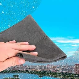 Laveta Magica din Microfibra,, pentru Stergerea Sticlei, fara Scame, Absorbanta, 20x30 cm, Gri 2