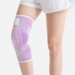 Orteza Elastica pentru Genunchi,, Ajustabila cu Bretele Elastice, Banda pentru Compresie, Material Respirabil, Marime XL, Culoare Roz 8