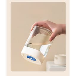 Borcan din Sticla de Inalta Calitate,, Capac Ermetic, Uz Casnic, Depozitarea Condimentelor sau a Alimentelor Umede si Uscate, 750 mL, 10x10x12.2 cm, Alb 4