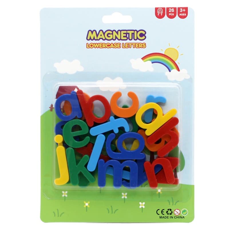 Set 26 Litere,, Magnetice, pentru Frigider, din Plastic, +3 Ani, 13 x 18 x 14 cm, Multicolor