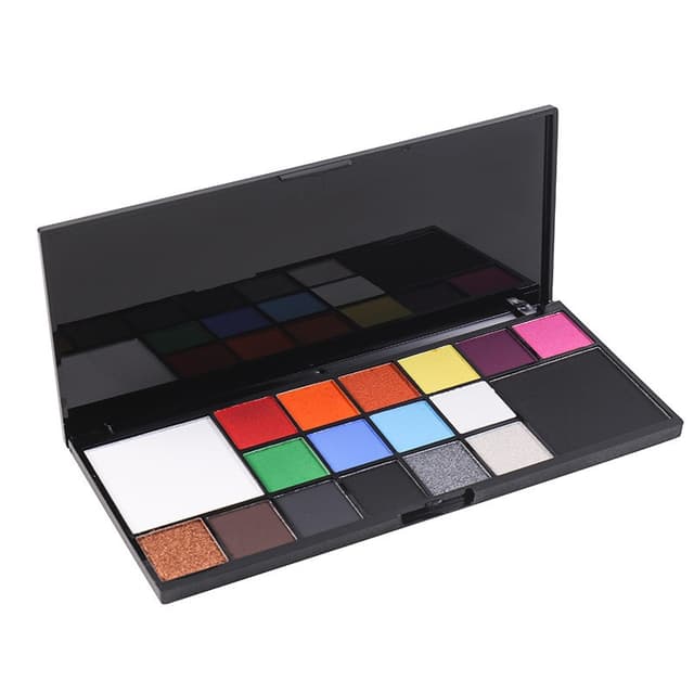Paleta 18 Culori Vopsea de Fata,, Activare cu Apa, 18 x 8 x 1.4 cm, Multicolor