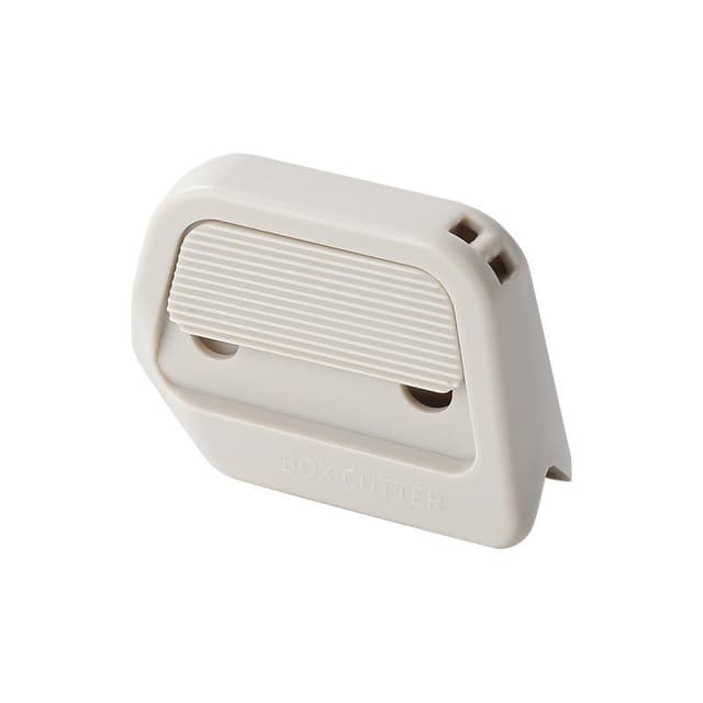Cutter Portabil,, din ABS, Magnetic, Lama Ceramica, Autoretractabila, Universal, Alb