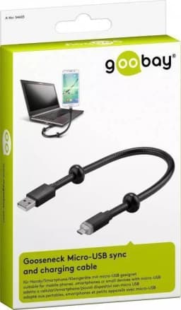 Cablu date micro USB Schwanenhals Goobay 3