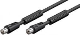 Cablu antena Coaxial tata - Coaxial mama 2.5m negru Goobay 1