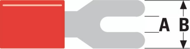 Papuc electric izolat 4.3mm rosu pentru cablu 0.5-1.5mm Valueline ST-012