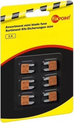 Set sigurante auto mini 5A 6buc Fixpoint 11x8.6mm 1
