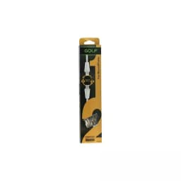 Cablu de incarcare USB Golf Diamond 2in1 alb iPhone micro USB 1m 2