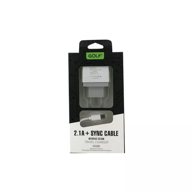 Incarcator 2x USB 2.1A +cablu Micro USB 1.5m VOIAJ Golf U2MSET
