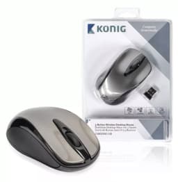 Mouse desktop cu 3 butoane Nano dongle wireless 1600dpi Konig 2