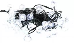 Ghirlanda luminoasa forma de diamant 40 LED-uri albe lumina rece WELL 2