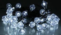 Ghirlanda luminoasa forma de diamant 40 LED-uri albe lumina rece WELL 3