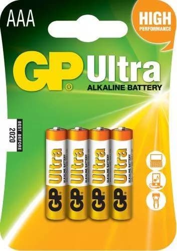 Baterii alcaline R3 AAA 4buc/blister Ultra GP