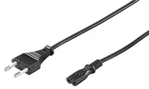 Cablu alimentare TV /casetofon negru 1.8m Goobay