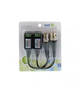 Video balun HD prin cablu UTP/FTP prindere cu surub Well 2