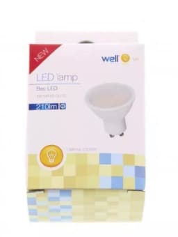 Spot LED MR16 GU10 3W 230V lumina calda Well 2