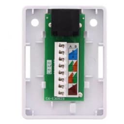 Priza simpla UTP cat6 RJ45 neecranat pe tencuiala Well 2