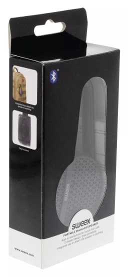 Boxa bluetooth portabila cu clip pentru atasare 3W negru Sweex 3