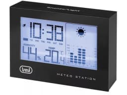 Statie meteo cu ceas negru Trevi 1