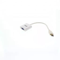 Cablu adaptor HDMI tata la VGA mama Well alb 2
