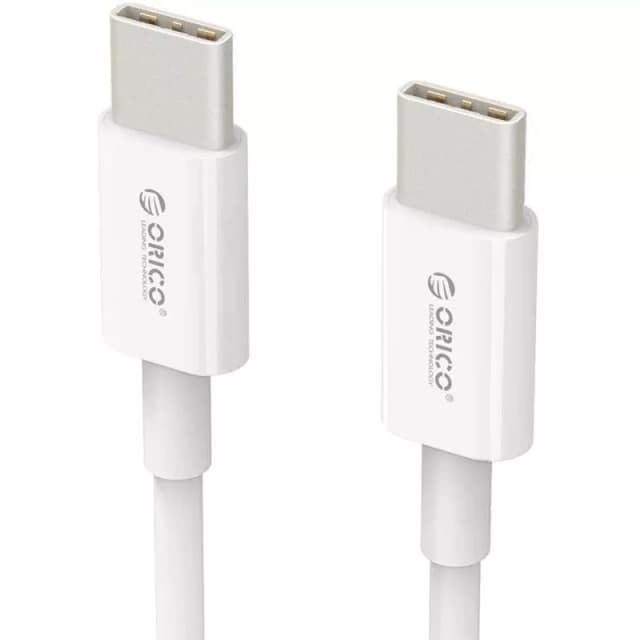 Cablu USB 2.0 USB Type C - USB Type C 2m Charging/Data Cablu alb Orico