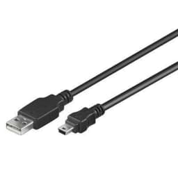 Cablu USB A tata la mini USB tata 1.8m Goobay 1